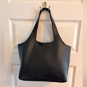 Cuyana System Tote 13-inch Black Leather Bag